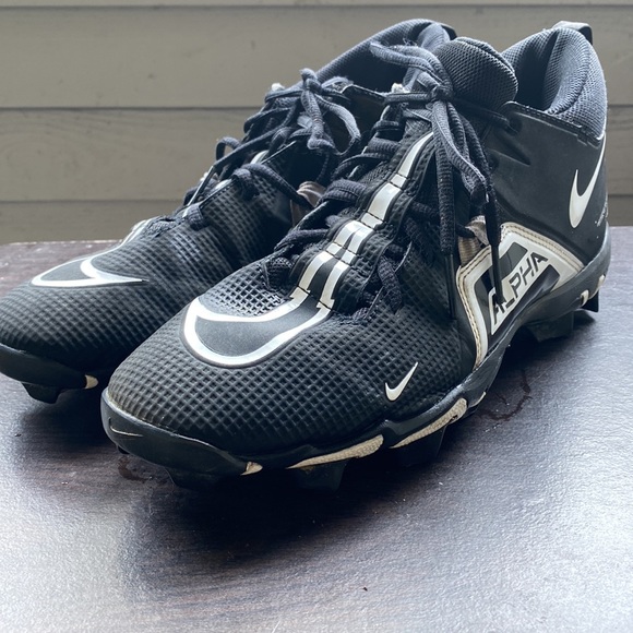 Nike CV0584-001 Alpha Menace 3 Shark Men’s Black White Football Cleats Size 11W - Picture 5 of 12